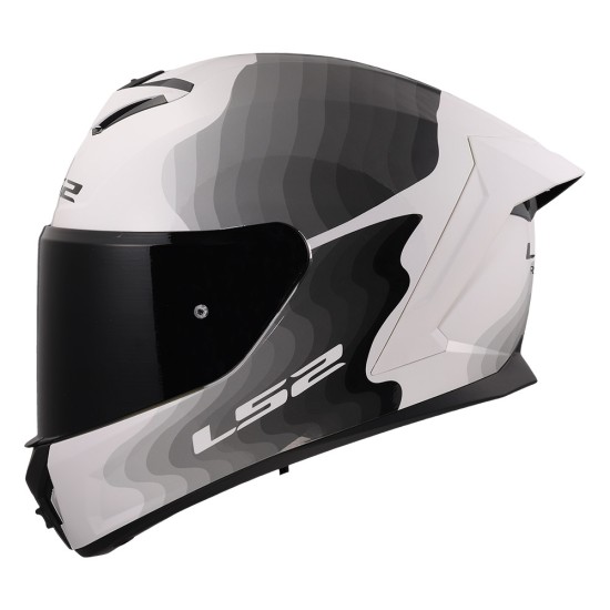 Casco LS2 FF820 Rapid III FLOW Gloss White Grey - Micasco.es - Tu tienda de cascos de moto