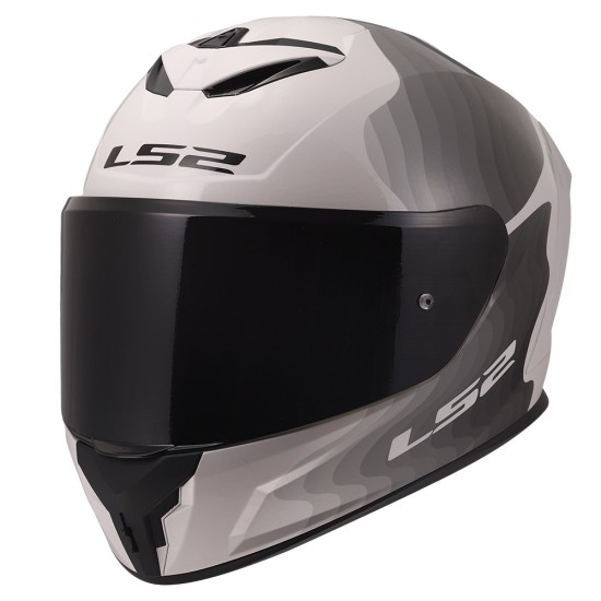 Casco LS2 FF820 Rapid III FLOW Gloss White Grey - Micasco.es - Tu tienda de cascos de moto