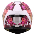 Casco LS2 FF820 Rapid III POPPIES II Gloss White Pink - Micasco.es - Tu tienda de cascos de moto
