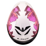 Casco LS2 FF820 Rapid III POPPIES II Gloss White Pink - Micasco.es - Tu tienda de cascos de moto