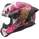 Casco LS2 FF820 Rapid III POPPIES II Gloss White Pink - Micasco.es - Tu tienda de cascos de moto