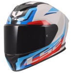 Casco LS2 FF820 Rapid III HYPER Gloss White Blue Red - Micasco.es - Tu tienda de cascos de moto