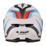 Casco LS2 FF820 Rapid III HYPER Gloss White Blue Red - Micasco.es - Tu tienda de cascos de moto