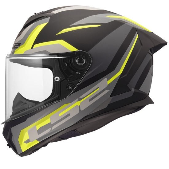 Casco LS2 FF820 Rapid III HYPER Matt Black H-V Yellow - Micasco.es - Tu tienda de cascos de moto