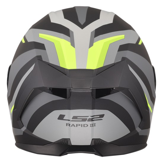 Casco LS2 FF820 Rapid III HYPER Matt Black H-V Yellow - Micasco.es - Tu tienda de cascos de moto