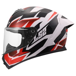 Casco LS2 FF820 Rapid III XTREM Gloss White Black Red