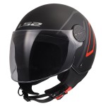 Casco jet LS2 Sphere Lux II MINIM Matt Black Red - Micasco.es - Tu tienda de cascos de moto