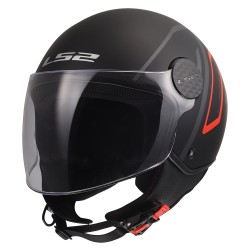 Casco jet LS2 Sphere Lux II MINIM Matt Black Red