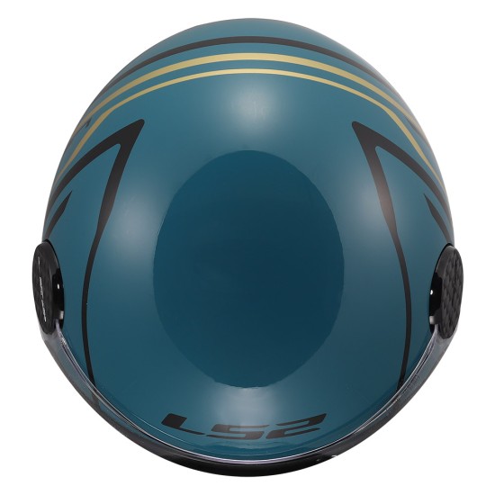 Casco jet LS2 Sphere Lux II MINIM Gloss Blue Teal - Micasco.es - Tu tienda de cascos de moto