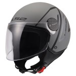 Casco jet LS2 Sphere Lux II MINIM Matt Black Grey - Micasco.es - Tu tienda de cascos de moto