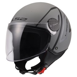 Casco jet LS2 Sphere Lux II MINIM Matt Black Grey