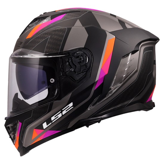 LS2 STORM III SPORTY Matt Grey Purple - Micasco.es - Tu tienda de cascos de moto