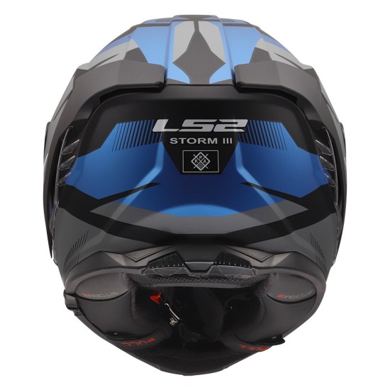 LS2 STORM III KOMAI Matt Black Blue - Micasco.es - Tu tienda de cascos de moto