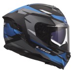 LS2 STORM III KOMAI Matt Black Blue - Micasco.es - Tu tienda de cascos de moto