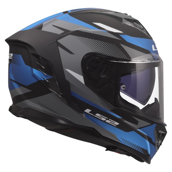 LS2 STORM III KOMAI Matt Black Blue - Micasco.es - Tu tienda de cascos de moto