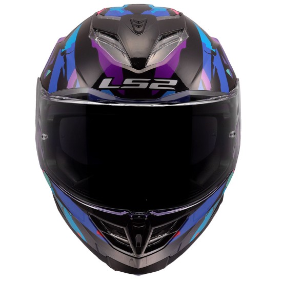 LS2 STORM III KAOS Gloss Black Purple Blue - Micasco.es - Tu tienda de cascos de moto