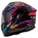 LS2 STORM III KAOS Gloss Black Purple Blue - Micasco.es - Tu tienda de cascos de moto