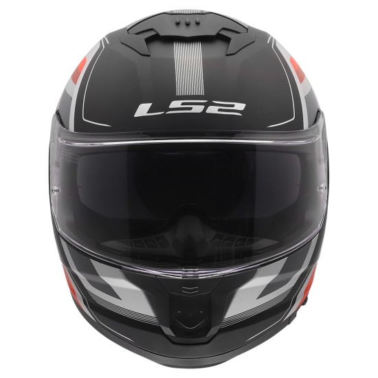 Casco integral LS2 FF808 Stream EVO II VINTAGE Matt Black Grey Red - Micasco.es - Tu tienda de cascos de moto