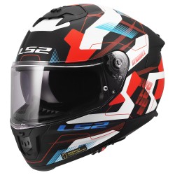 Casco integral LS2 FF808 Stream EVO II MIKA Matt White Blue Red