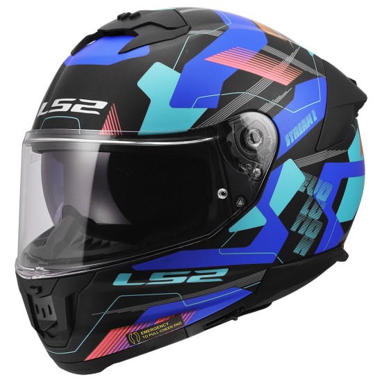 Casco integral LS2 FF808 Stream EVO II MIKA Matt Black Blue - Micasco.es - Tu tienda de cascos de moto