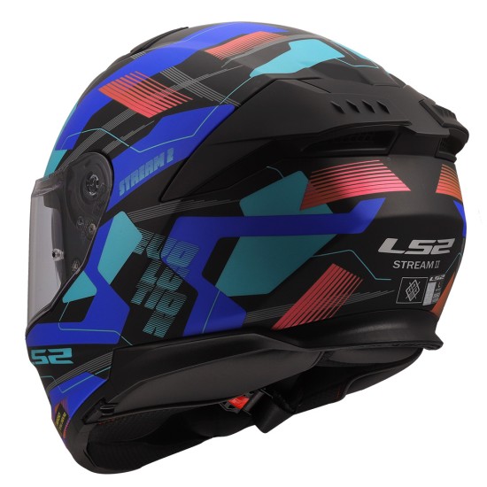 Casco integral LS2 FF808 Stream EVO II MIKA Matt Black Blue - Micasco.es - Tu tienda de cascos de moto