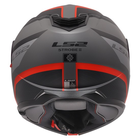 Casco modular LS2 FF908 Strobe II MONZA Matt Black Grey Red - Micasco.es - Tu tienda de cascos de moto
