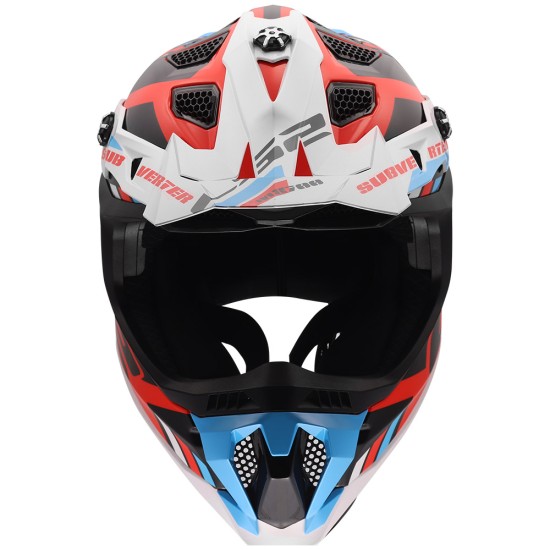 LS2 Subverter EVO II STOMP Gloss White Blue - Micasco.es - Tu tienda de cascos de moto