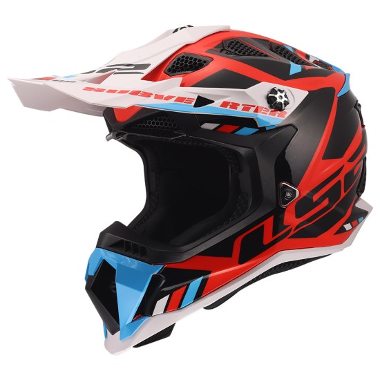 LS2 Subverter EVO II STOMP Gloss White Blue - Micasco.es - Tu tienda de cascos de moto