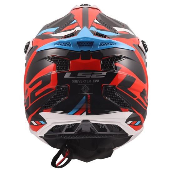 LS2 Subverter EVO II STOMP Gloss White Blue - Micasco.es - Tu tienda de cascos de moto