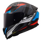 Casco integral LS2 FF811 VECTOR II Carbon SAVAGE Gloss White Blue Red - Micasco.es - Tu tienda de cascos de moto