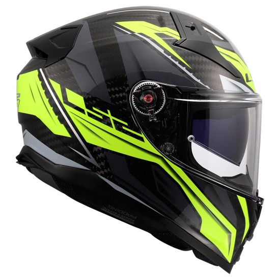 Casco integral LS2 FF811 VECTOR II Carbon SAVAGE Gloss H-V Yellow - Micasco.es - Tu tienda de cascos de moto