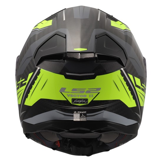 Casco integral LS2 FF811 VECTOR II Carbon SAVAGE Gloss H-V Yellow - Micasco.es - Tu tienda de cascos de moto