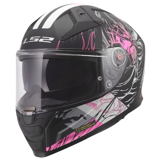 Casco integral LS2 FF811 DARFLO Matt Black Pink - Micasco.es - Tu tienda de cascos de moto