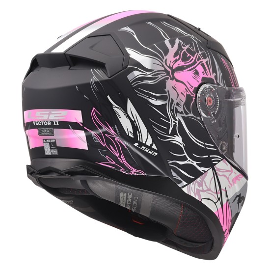 Casco integral LS2 FF811 DARFLO Matt Black Pink - Micasco.es - Tu tienda de cascos de moto
