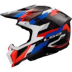 LS2 MX703 X-Force Carbon PHANTOM Gloss White Blue Red LS2 MX703 X-Force Carbon PHANTOM Gloss White Blue Red