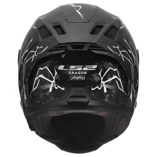 Casco integral LS2 FF807 DRAGON INCUBUS Gloss White Red - Micasco.es - Tu tienda de cascos de moto