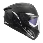 LS2 FF817 CHALLENGER II ESSENTIAL Gloss Black White - Micasco.es - Tu tienda de cascos de moto
