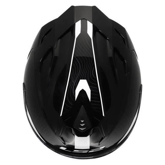 LS2 FF817 CHALLENGER II ESSENTIAL Gloss Black White - Micasco.es - Tu tienda de cascos de moto