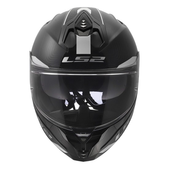 LS2 FF817 CHALLENGER II ESSENTIAL Gloss Black White - Micasco.es - Tu tienda de cascos de moto