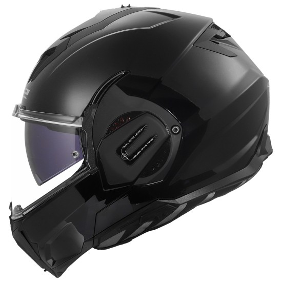 LS2 VALIANT GEAR Black Gloss - Micasco.es - Tu tienda de cascos de moto