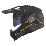 LS2 MX702 Pioneer II ATRON Matt Black Orange - Micasco.es - Tu tienda de cascos de moto