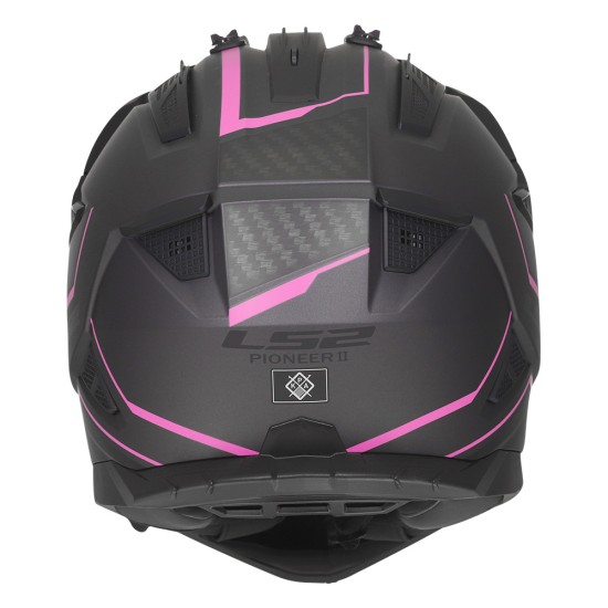 LS2 MX702 Pioneer II ATRON Matt Grey Pink - Micasco.es - Tu tienda de cascos de moto