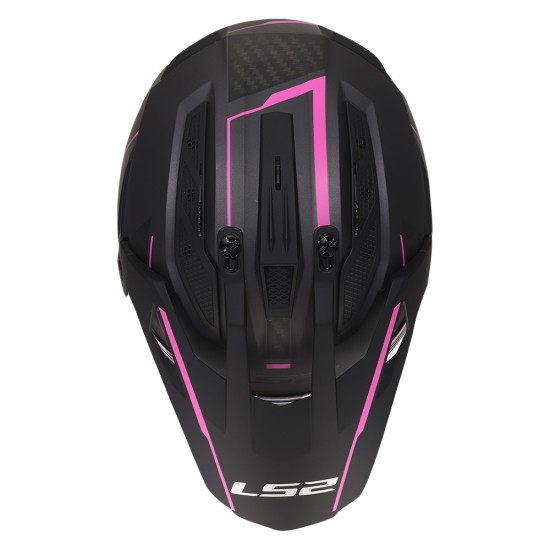 LS2 MX702 Pioneer II ATRON Matt Grey Pink - Micasco.es - Tu tienda de cascos de moto