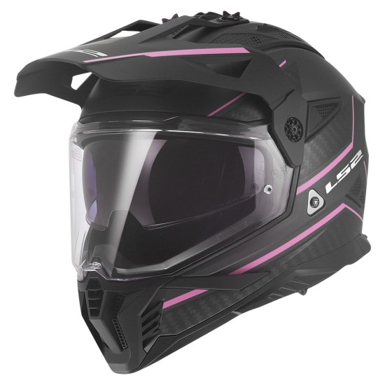 LS2 MX702 Pioneer II ATRON Matt Grey Pink - Micasco.es - Tu tienda de cascos de moto