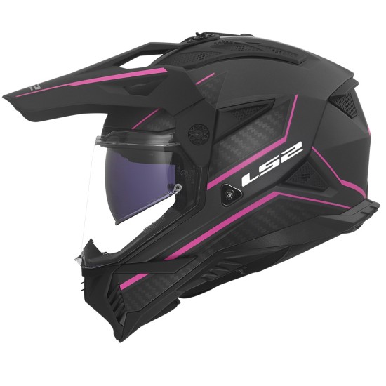 LS2 MX702 Pioneer II ATRON Matt Grey Pink - Micasco.es - Tu tienda de cascos de moto