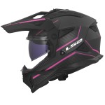 LS2 MX702 Pioneer II ATRON Matt Grey Pink - Micasco.es - Tu tienda de cascos de moto