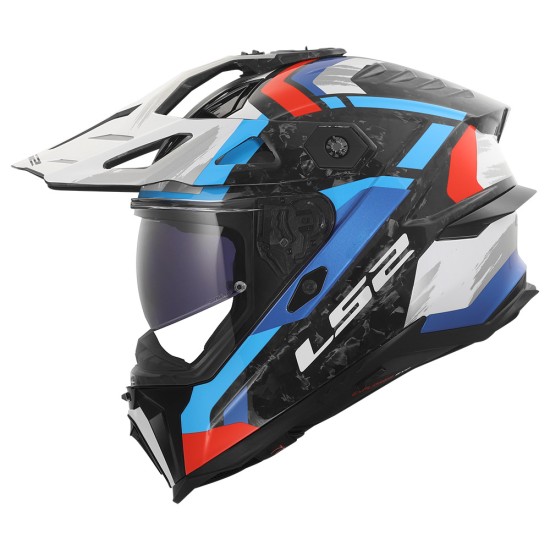 LS2 MX707 EXPLORER EVO CARBON Falkur Gloss White Blue Red - Micasco.es LS2 MX707 EXPLORER EVO CARBON Falkur Gloss White Blue Red - Micasco.es - Tu tienda de cascos de moto