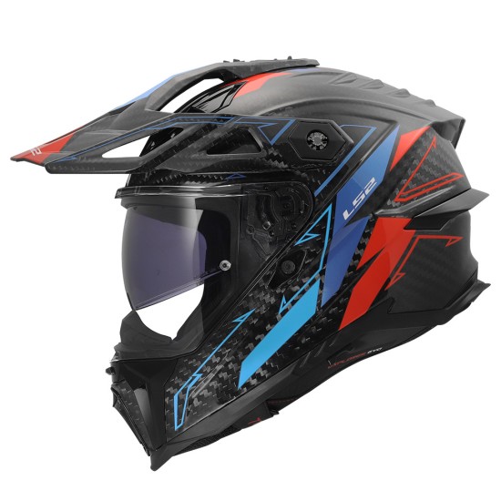 LS2 MX707 EXPLORER EVO CARBON Arrow Gloss Blue Red - Micasco.es LS2 MX707 EXPLORER EVO CARBON Arrow Gloss Blue Red - Micasco.es - Tu tienda de cascos de moto