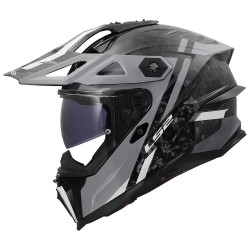 LS2 MX707 EXPLORER EVO CARBON Zelior Gloss Grey LS2 MX707 EXPLORER EVO CARBON Zelior Gloss Grey