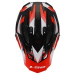 LS2 MX708 FAST II FORT Gloss Black Red - Micasco.es - Tu tienda de cascos de moto